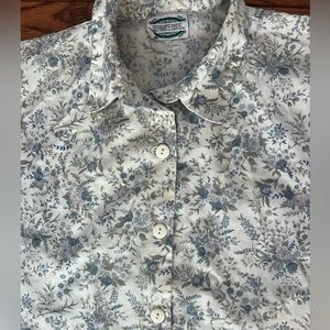 Vintage Cottage Core Floral Button Skirt